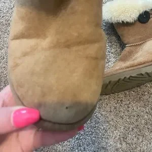 Used Ugg, you can see the wear in the front. Still have plenty of life left! Avoid Wearing Uggs in the Rain - Honest Review 2021 | TikTok main image 4